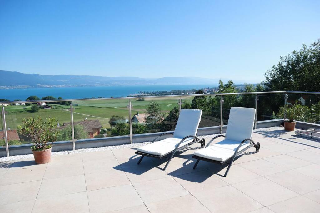 Chalet With Stunning Lake And Mountain Views Avec Une Vue A Couper Le Souffle, Une Spacieuse Terrasse Et Jardin Chatillon  Dış mekan fotoğraf